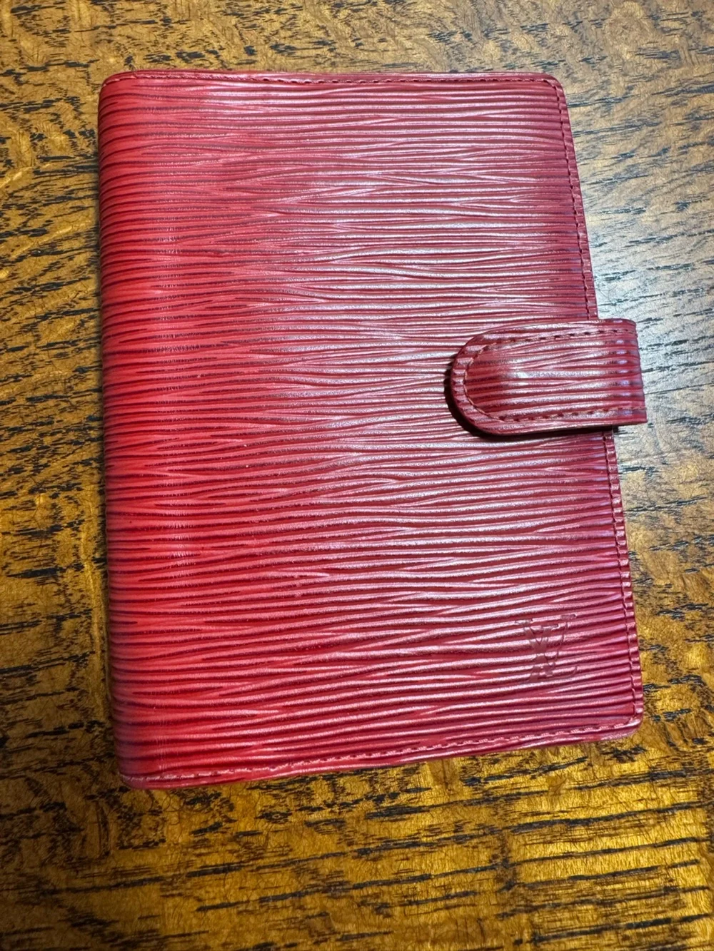 Louis Vuitton Red Epi Leather Agenda PM